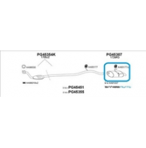 Peugeot 406 97-99*silencioso Tras (1.9td