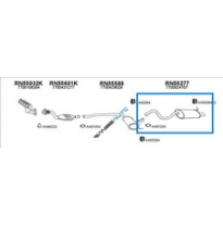 Renault Laguna 1.8/2.0 Kat*silenc Tras