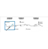 Vw Polo 1.3/1.4 D 87-*Tubo Colector