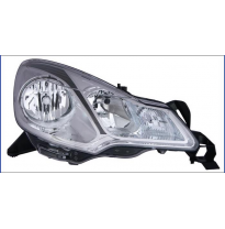 Citroen C3 10-*Faro Dch Con Regulacion Electrica H7/H1 Con Motor (Interior Oscuro)