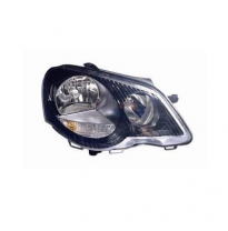 Vw Polo 05-*Faro Dch C/Reg Ele (Int Negro)