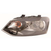 Vw Polo 09-*Faro Izq Con Regulacion Electrica H4 (Interior Negro) Tipo Valeo
