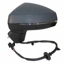 Audi A3 3/5p 13-*Retrovisor Izq Electrico Calefactado Abatible Electricamente Con Piloto 12pin