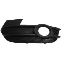 Rejilla Izq Paragolpes Granulado Negra Con Agujero Antiniebla Q3 11&gt;