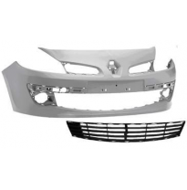 Renault Clio 05-* Paragolpes Delanter. Para Pintar Con Agujeros - Con Rejilla Inferior(Llantas 15