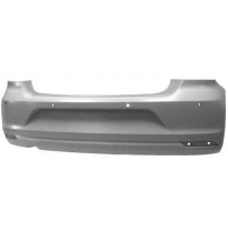 Vw Polo 14-*Paragolpes Trasero Para Pintar Con Agujero Para Escape - Con Agujeros Para Sensor