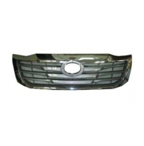 Toyota Hilux 11-*Rejilla Cromada + Gris