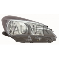 Toyota Yaris 15-*Faro Dch Con Regulacion Electrica Interior/Negro H4