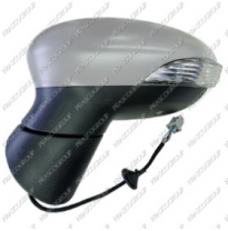 Retrovisor Izq Para Pintar Calefactado Con Sensor De Temperatura Asferico Cromado Con Luz De Cortesia