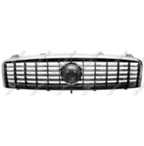 Rejilla Negra Con Moldura Cromada