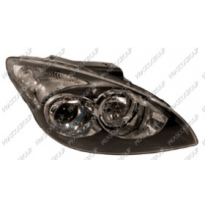 Optica Dcha H1+h7 Electrica-C/Motor-Negra