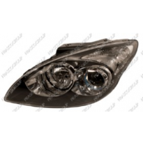 Optica Izda H1+h7 Electrica-C/Motor-Negra