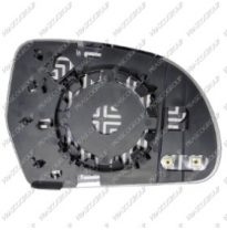 Cristal + Soporte Izq Convexo Calefactado Azulado Octavia 09&gt;