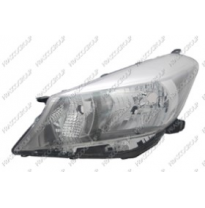 Faro Izq Interior Cromado H4 Elec.Regulacion Electrica Con Motor Yaris 11&gt;