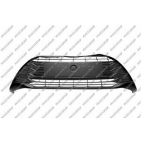 Rejilla Central Paragolpes Delantero-Negra-Con Tapagancho Mod. Hybrid Toyota Yaris 2017-&gt;