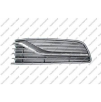 Rejilla Izquierda Paragolpes-Negra-Sin Agujeros Antiniebla-Con Moldura Cromada Volkswagen Polo 2014-&gt;