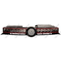 Rejilla Negra/Roja/Cromada Golf Vi Gti 09