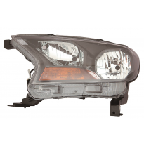 Ford Ranger 16-*Faro Izq Con Regulacion Manual/Electrica Interior Negro H7/H15
