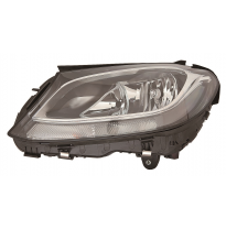 Mercedes C W205 14-*Faro Izq Con Regulacion Electrica Con Motor Interior Negro (H7/H7/Pwy24w/Led)