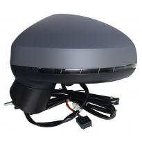 Audi A1 15-*Retrovisor Izq Electrico Para Pintar Asferico Calefactado Abatible Electricamente Con Piloto 8 Pin
