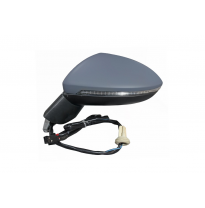 Vw Golf Vii Sw 14-*Retrovisor Izq Electrico Calefactado Abatible Electricamente Con Piloto  Para Pintar Asferico 10pin