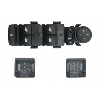 Citroen C4 04-*Interruptor Puerta Delanter. Izq + Retrovisor (4 Botones) 9pin