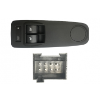 Fiat Ducato 06-*Interruptor Completo Puerta Delanter. Izq+bloqueo Puerta(Van Logo)(2 Botones)8pin