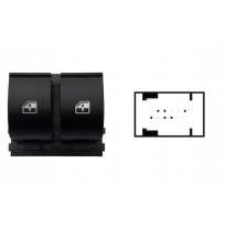 Fiat Punto 2012.01-*Interruptor Puerta Delantero  Izq (2 Botones)6pin