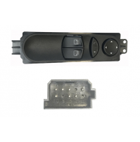 Mercedes Vito 03-*Interruptor Puerta Delantero  Izq (2 Botones) 7pin