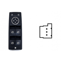 MERCEDES C W204 2011.03-*BOTONERA PUERTA DELANTERA IZQ + RETROVISOR ELECTRICO (4 BOTONES)3PIN