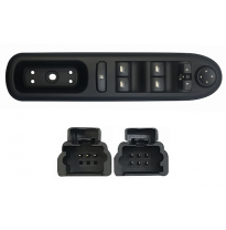 Peugeot 407 04-*Interruptor Puerta Delanter. Izq +Retrovisor (4 Botones) 9pin