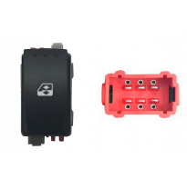 Renault Mascott 2003-*Boton Elevalunas Delanter. Izq 6pin (Conector Rojo)