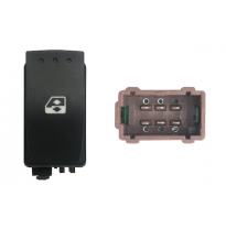 Renault Trafic 01-*Interruptor Puerta Delanter. Dch 6pin (Conector Marron)