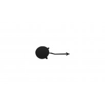 CITROEN BERLINGO/PARTNER 08-*TAPA REMOLQUE PARAGOLPES TRASERO