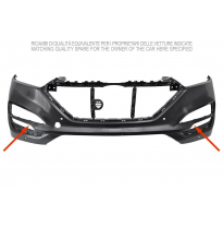 HYUNDAI TUCSON 15-*PARAGOLPES DELANTERO PARA PINTAR CON AGUJEROS ANTINIEBLA + AGUJERO LUZ DIURNA + AGUJEROS PARA SENSOR