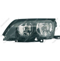 Bmw E46 2p 01-*Faro Izq Con Regulacion Electrica H7/H7(Interior Oscuro)