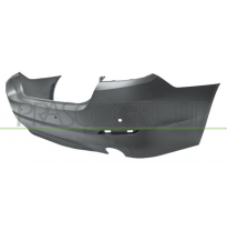 PARAGOLPES TRASERO-IMPRIMADO-CON TAPAGANCHO CON AGUJEROS SENSORES+SOPORTES-CON ESCAPE DOBLE A DERECHA/IZQUIERDA MOD. 4 PUERTAS