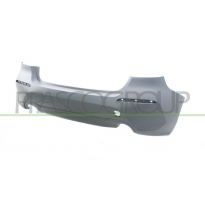 PARAGOLPES TRASERO-IMPRIMADO-CON AGUJEROS SENSORES APARCAMIENTO+SOPORTES-CON ESCAPE A DERECHA/IZQUIERDA