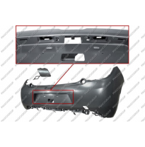 Paragolpes Trasero-Imprimado-Con Tapagancho-Con Agujeros Moldura