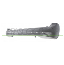 PARAGOLPES TRASERO-NEGRO/GRANULADO-CON TAPAGANCHO-CON AGUJEROS MOLDURA