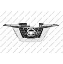 Rejilla Negra Con Moldura Cromada-Con Agujero Para Camara