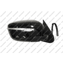 Espejo Derecho Electrico-Negro-Con Piloto-Abatible Electricamente-Convexo/Cromado