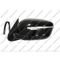 Retrovisor Izquierdo-Electrico-Negro-Termico-Con Piloto-Abatible Electricamente-Convexo/Cromado