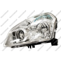 Faro Izquierda Xenon D2r+h7 Electrica-Con Motor-Cromada