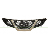 REJILLA NEGRA CON MOLDURA CROMADA-CON AGUJERO PARA CAMERA