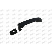 Maneta Exterior Delantera Izquierda Negra/Lisa-Sin Llave