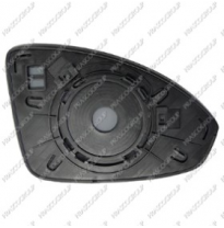 Cristal + Soporte Izq Convexo Cromado  Cruze 09&gt;