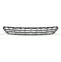 REJILLA INFERIOR PARAGOLPES DELANTERO-NEGRA BRILLANTE-CON MOLDURA CROMADA