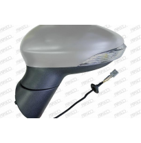 Retrovisor Izquierdo-Electrico-Imprimado-Con Piloto-Asferico/Cromado