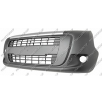 Paragolpes Delantero Negro Con Agujeros Antiniebla Con Banda Plateada Superior